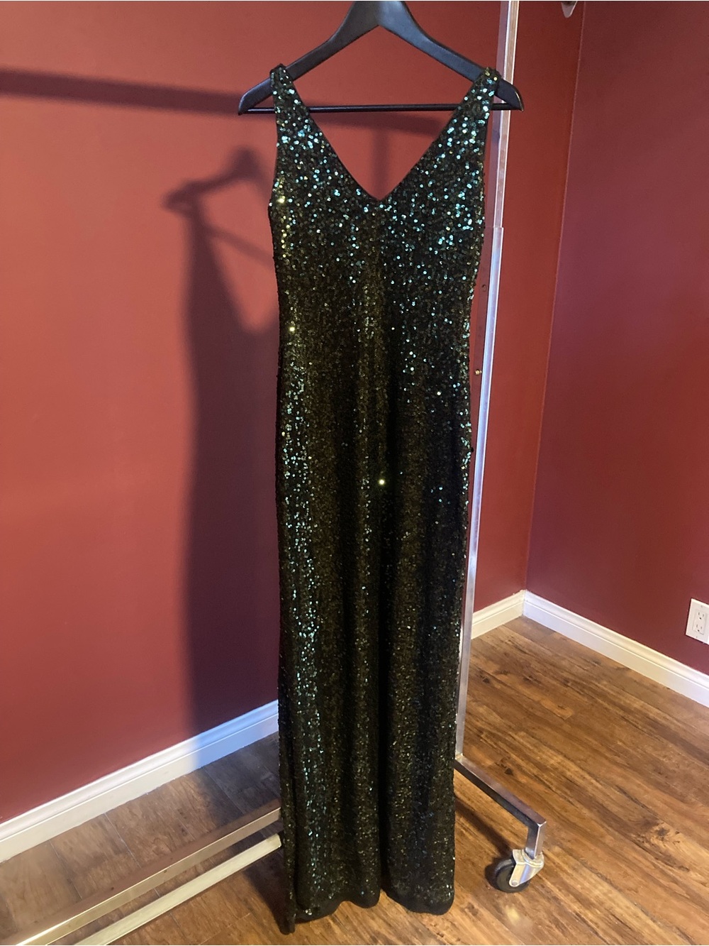 Lauren Ralph Lauren Black Sequin Maxi Dress